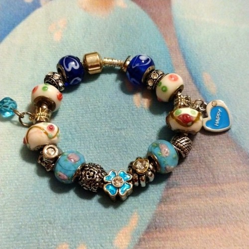 Bracciale happy love perle - bracciale,